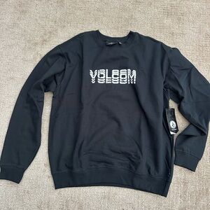 Volcom Men's Black Crewneck Sweater
